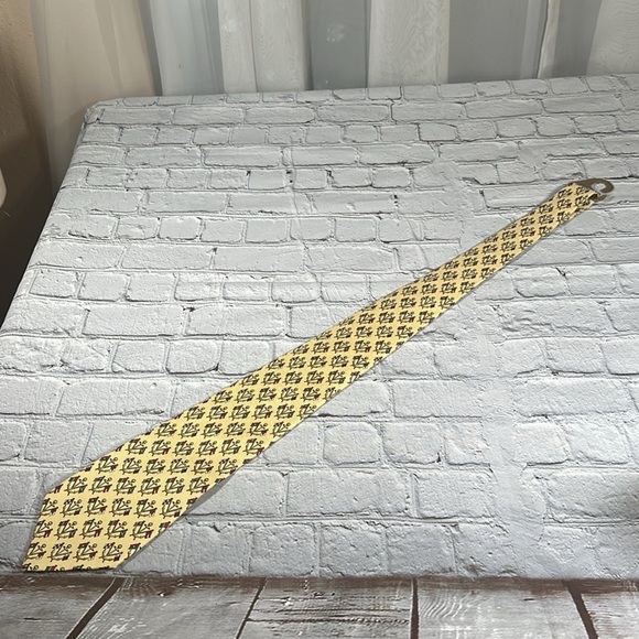 Vintage 90s Y2K Tommy Hilfiger Silk Necktie Flags Nautical Anchor - Picture 7 of 13